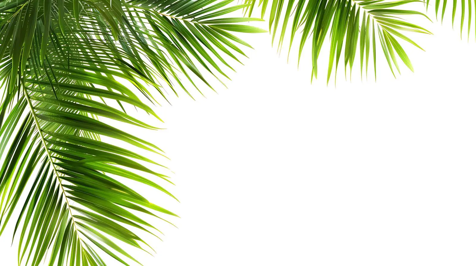 Tropical Palm Tree Leaf in Summer Nature — free download from Dotvec