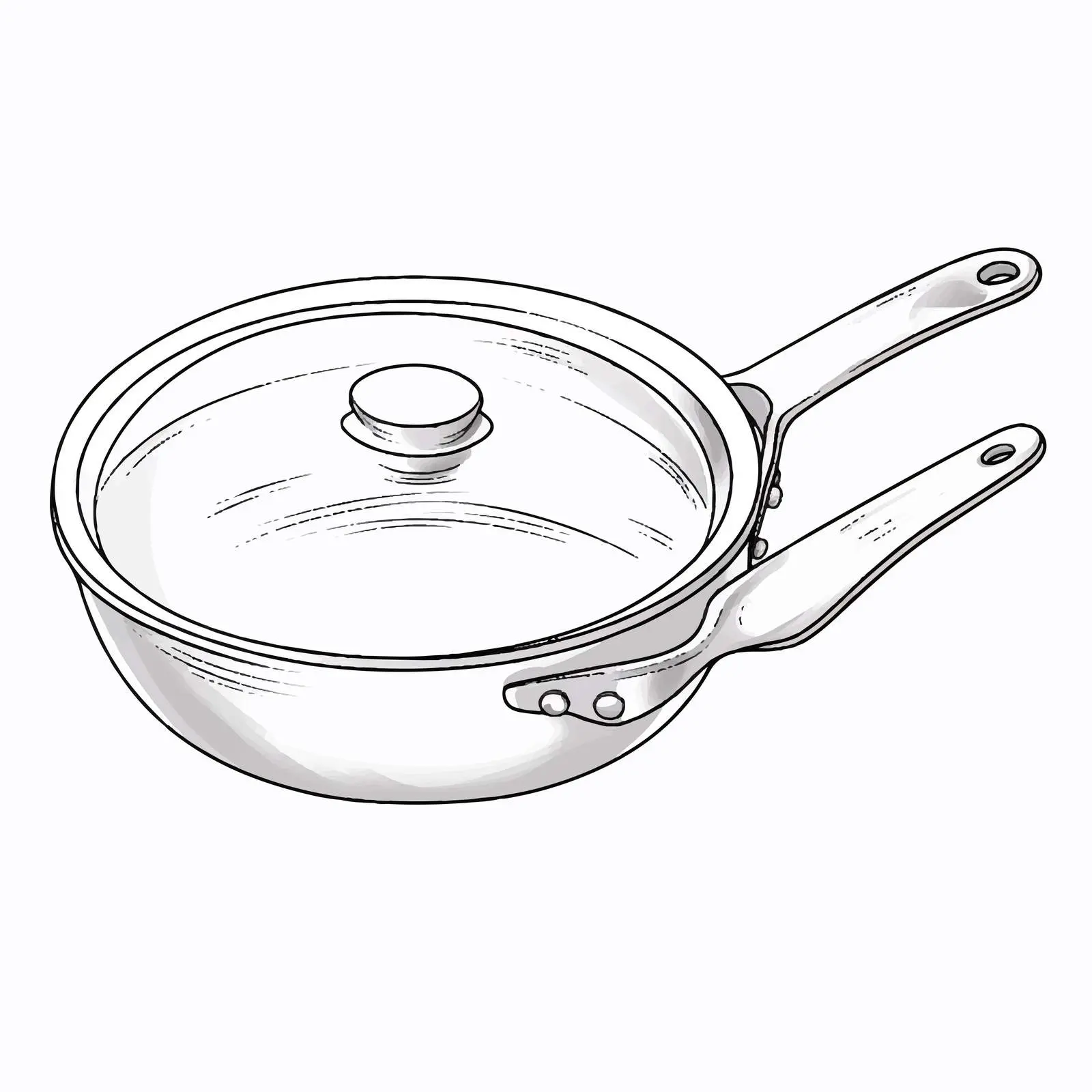 Pan Coloring Illustration for Educational Purposes — free download from Dotvec