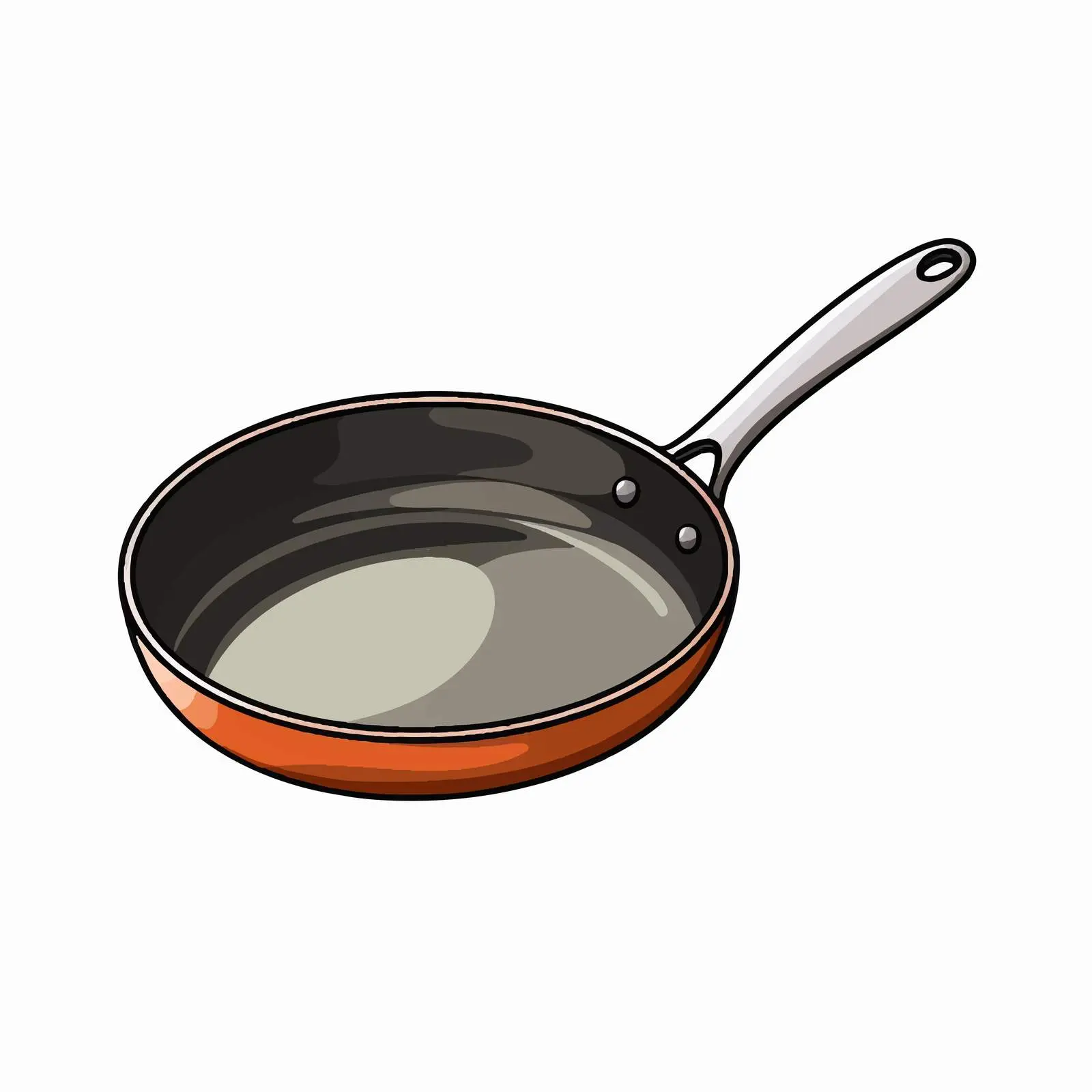 Pan Line Vector Illustration on White Background — free download from Dotvec