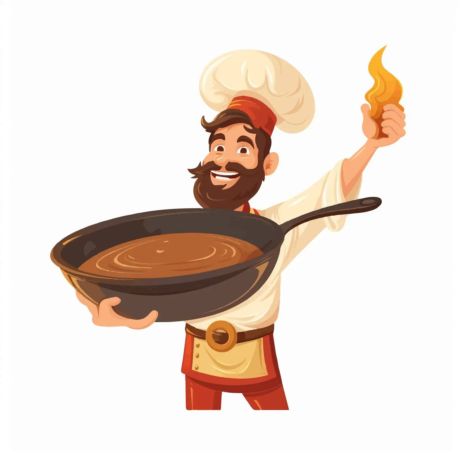 Pan Cartoon Vector Illustration Isolated Design — free download from Dotvec