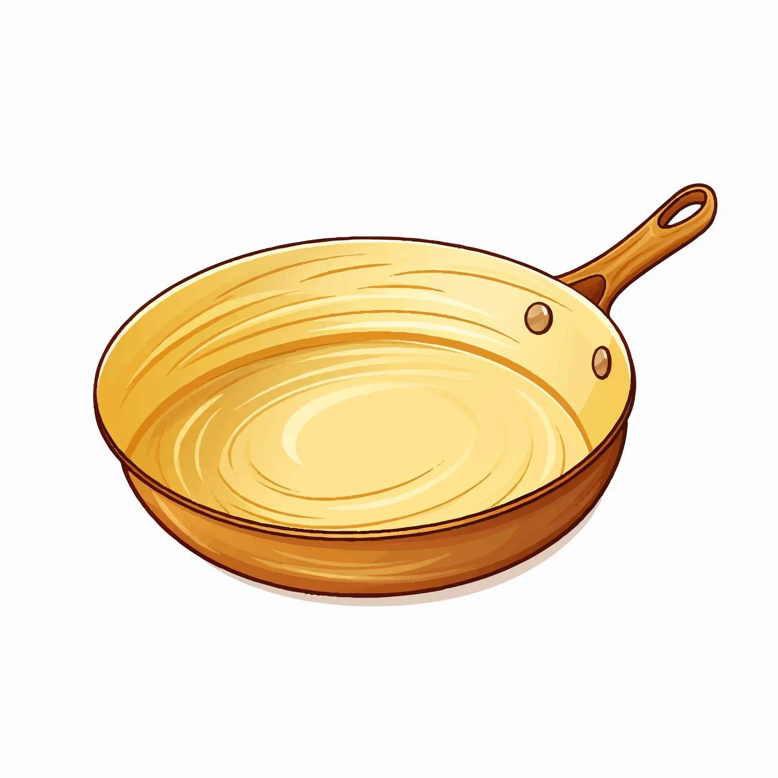 Top View Pan Vector Illustration on White Background — free download from Dotvec