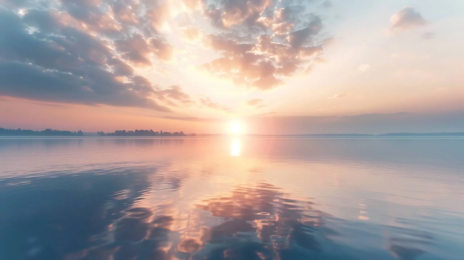 Serene Sunrise Reflection on Isolated Lake — free download from Dotvec