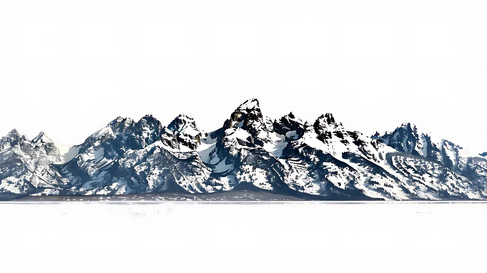Majestic Grand Teton Range in Wyoming — free download from Dotvec