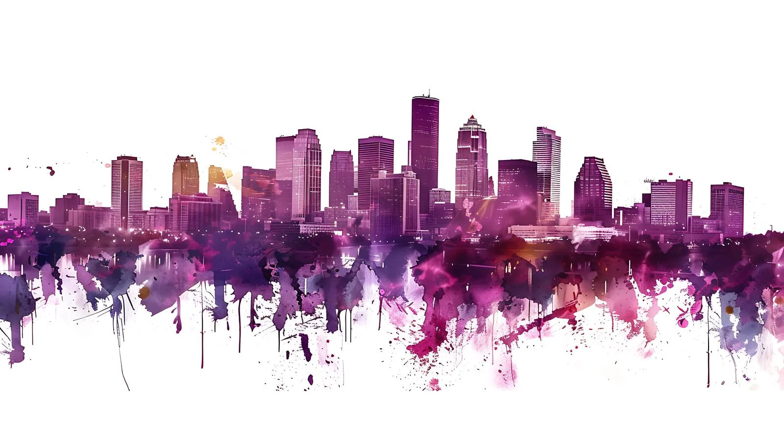 Cityscape of Minneapolis from Northern Perspective — free download from Dotvec