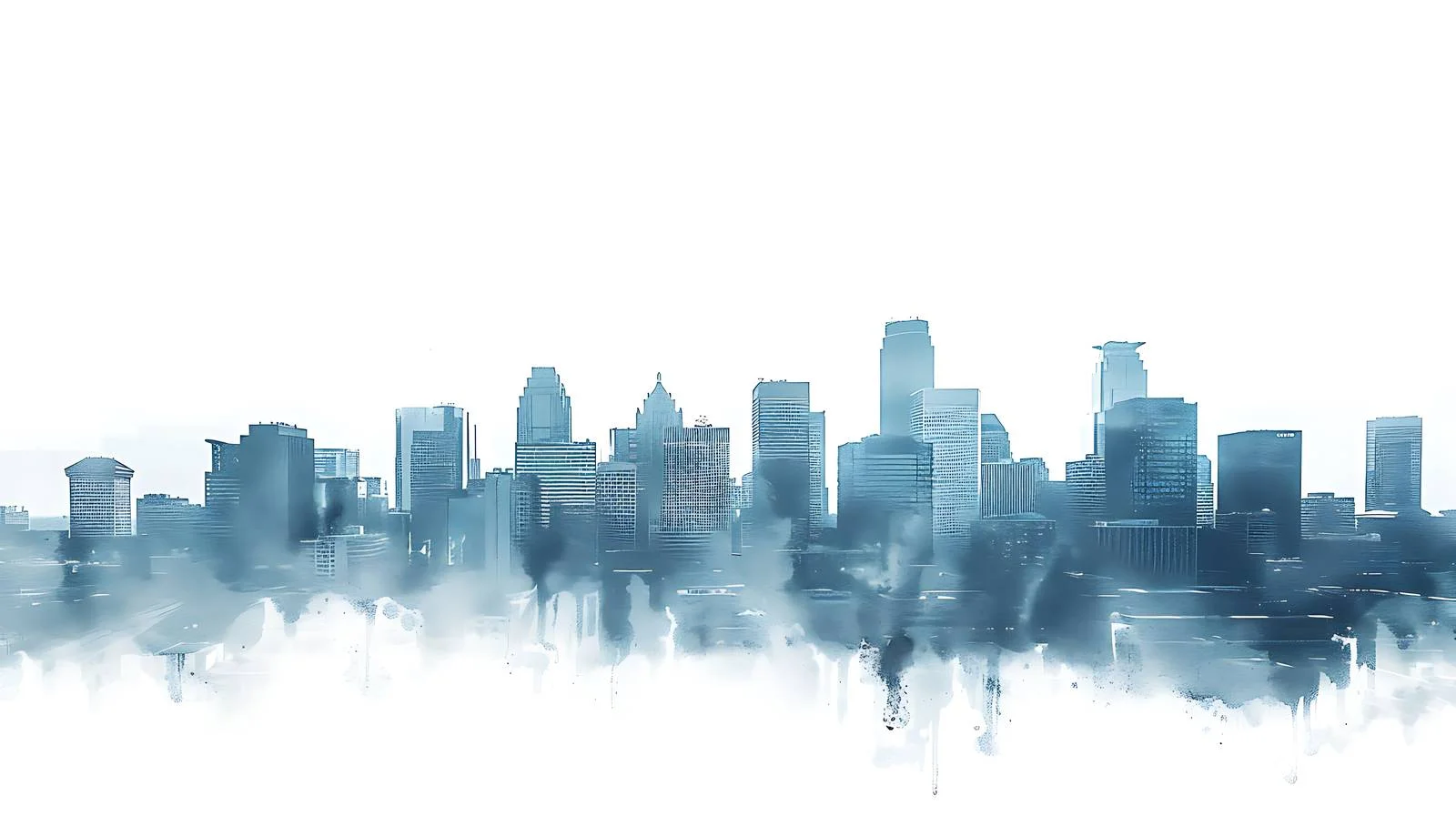 Minneapolis skyline from northern viewpoint panorama — free download from Dotvec