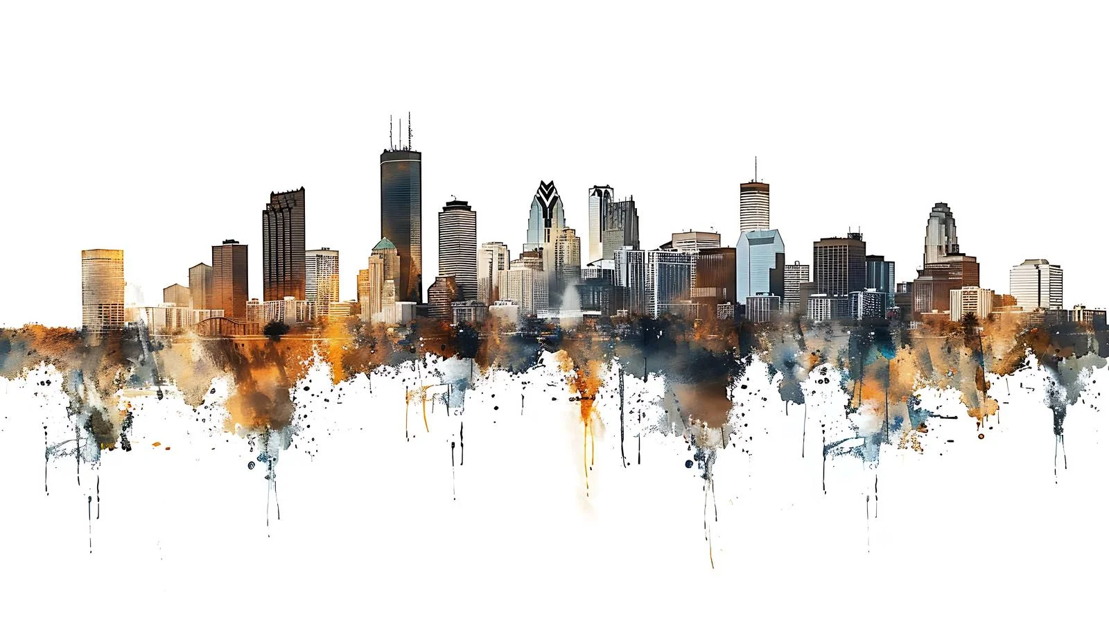 Majestic Minneapolis Skyline Northern Panorama — free download from Dotvec