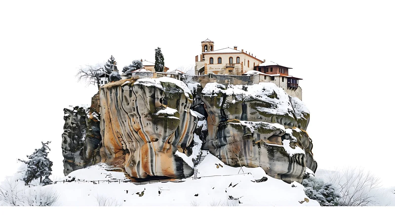 Meteora Monastery Panoramic View – free greece image from Dotvec