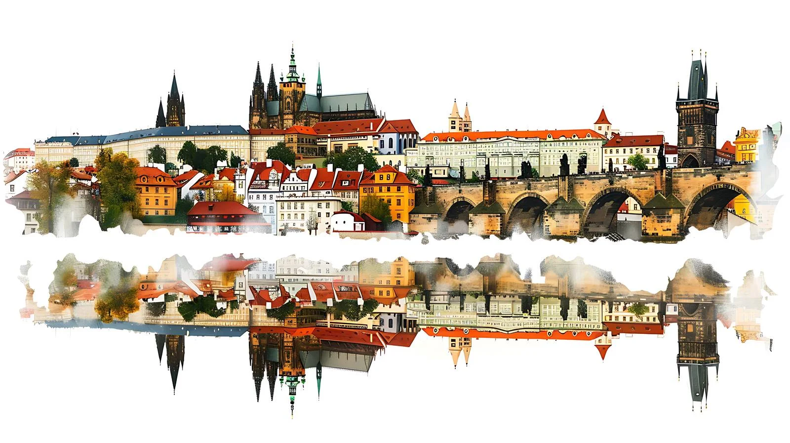 Historic Prague Panoramic View — free download from Dotvec