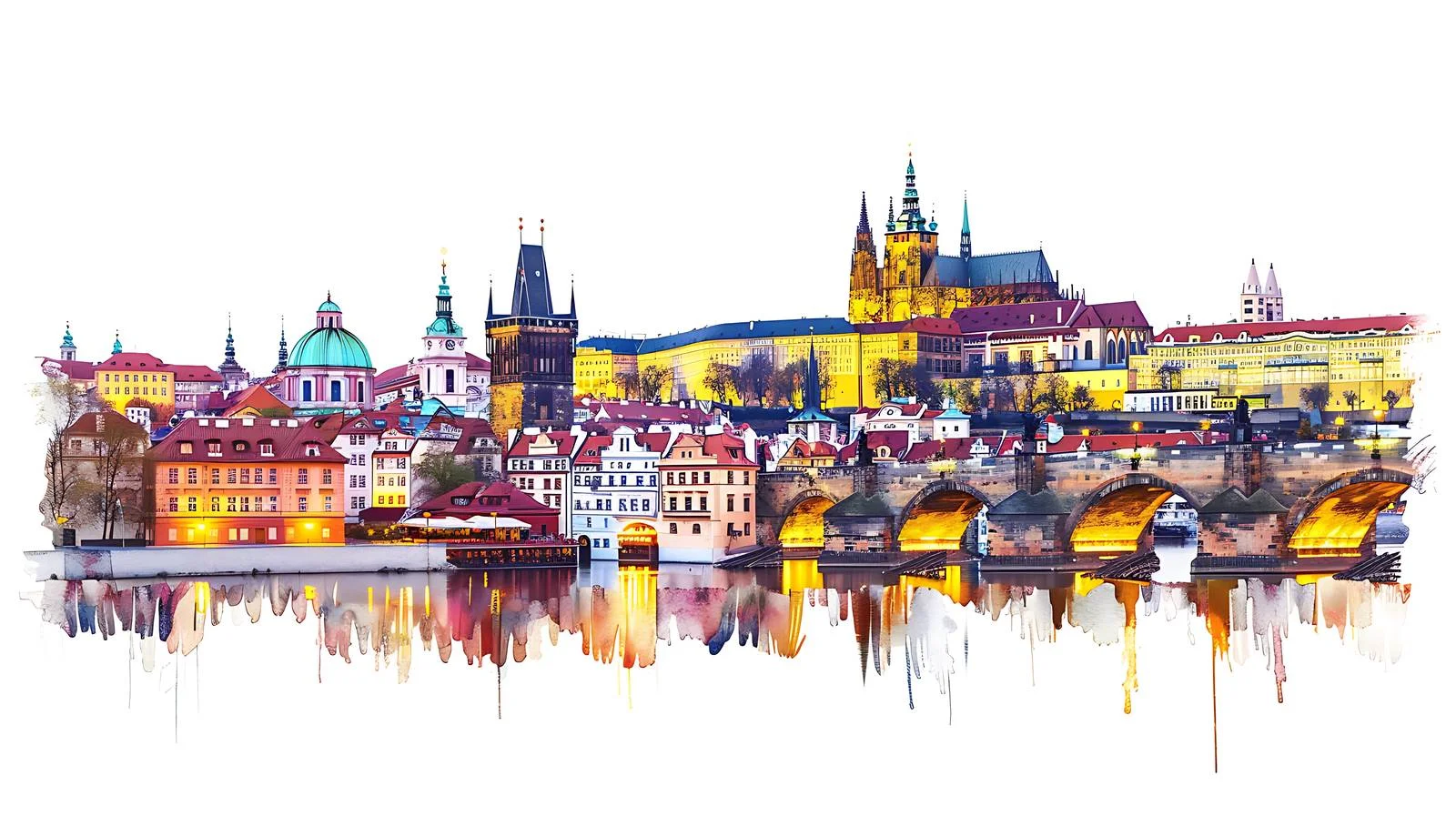 Historic Prague Panorama — free download from Dotvec
