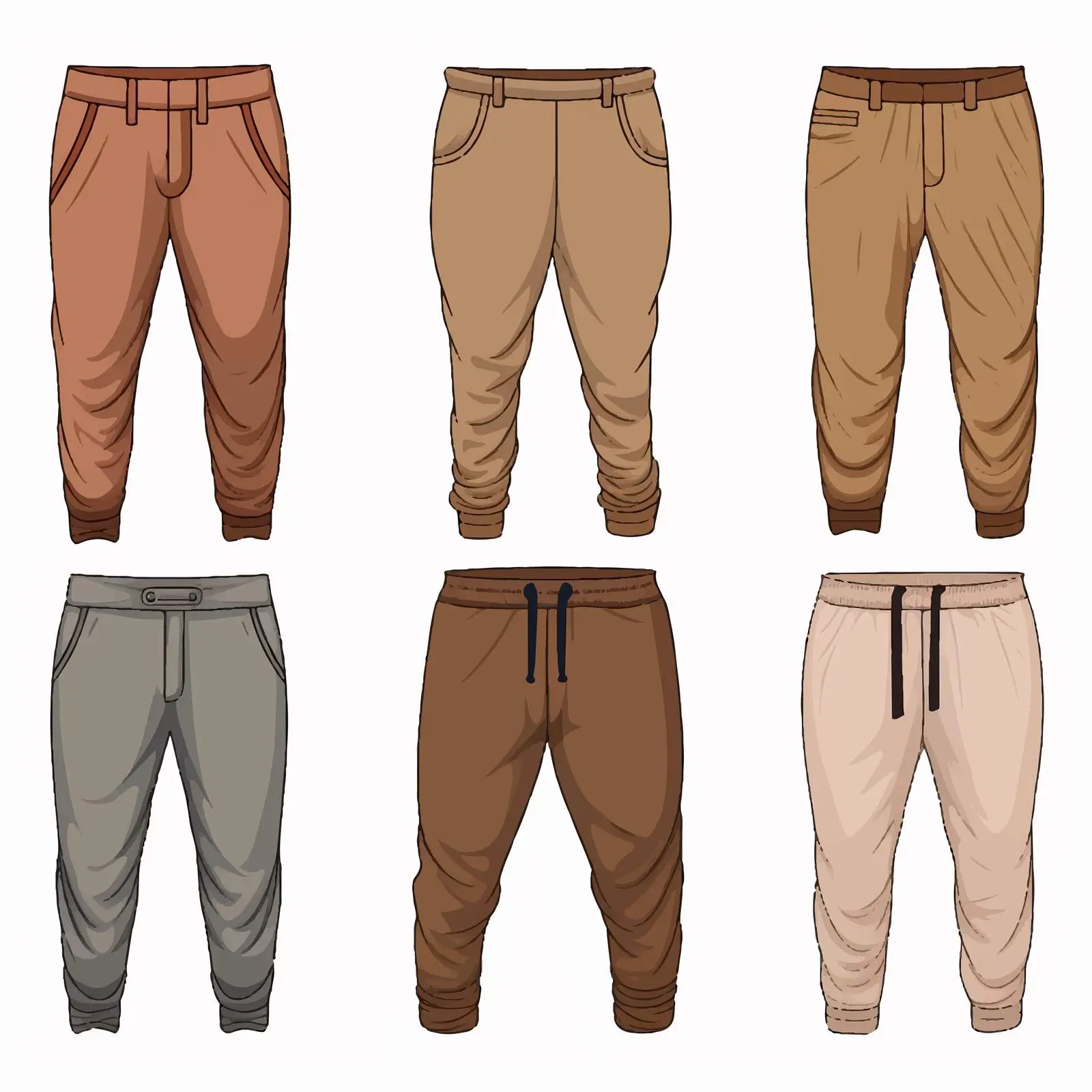 Vector Illustration of Isolated Pants on White Background – free shorts image from Dotvec