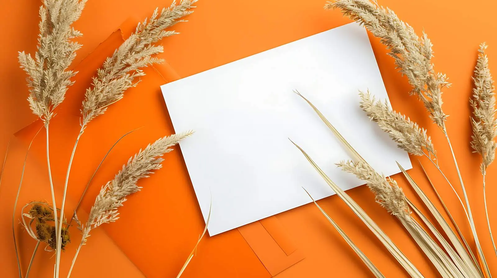 Blank Mockup of Paper Card Sheets with Palm — free download from Dotvec