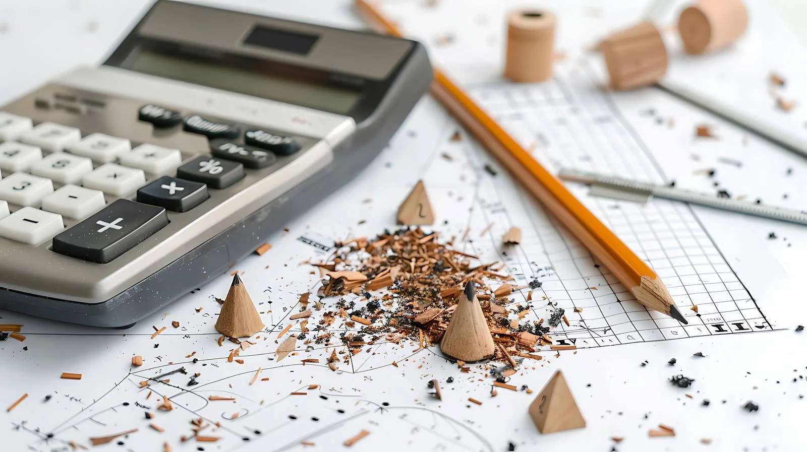 Office Supplies Arrangement – free crumbs image from Dotvec