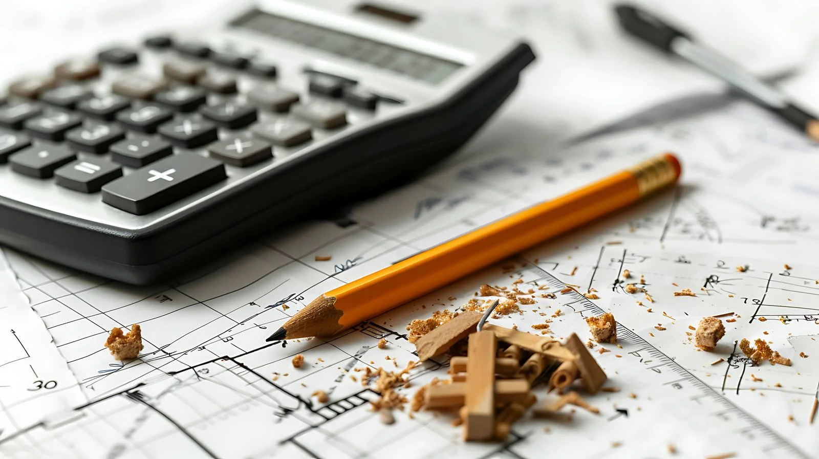 Office Supplies Scene – free crumbs image from Dotvec