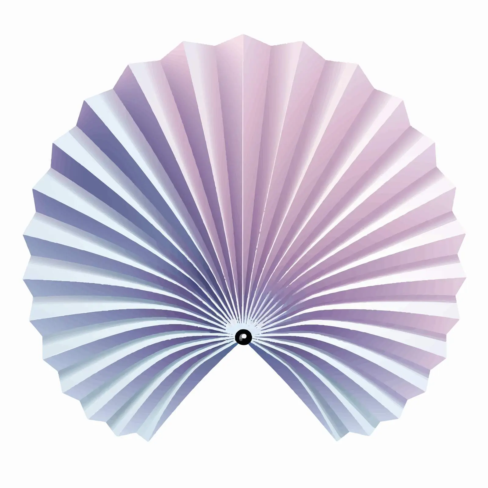 Elegant Paper Fan Line Illustration on White Background — free download from Dotvec
