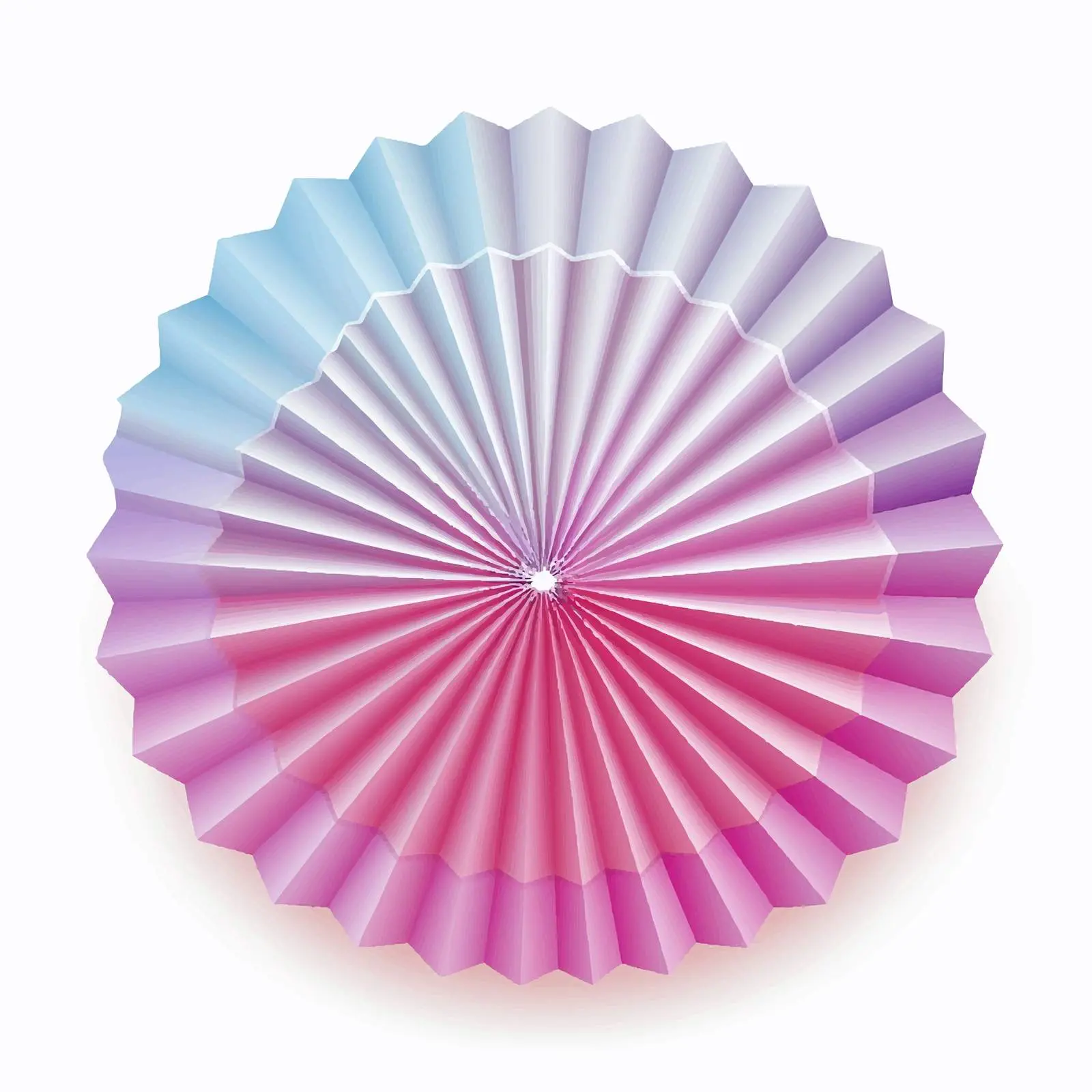Elegant Paper Fan Line Illustration on White Background — free download from Dotvec