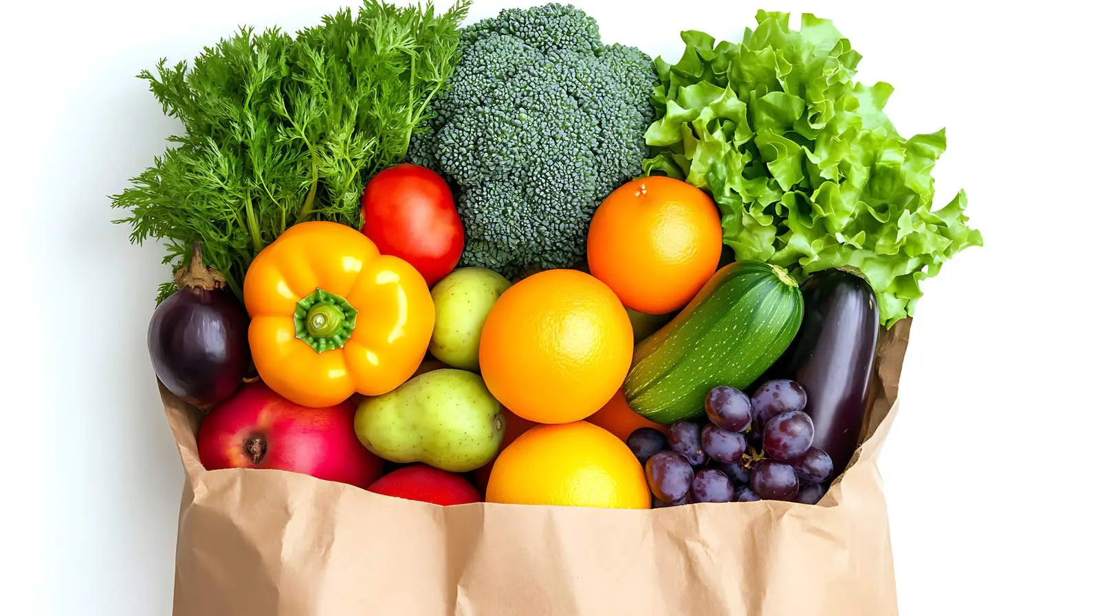 Fresh Fruits in Grocery Bag — free download from Dotvec