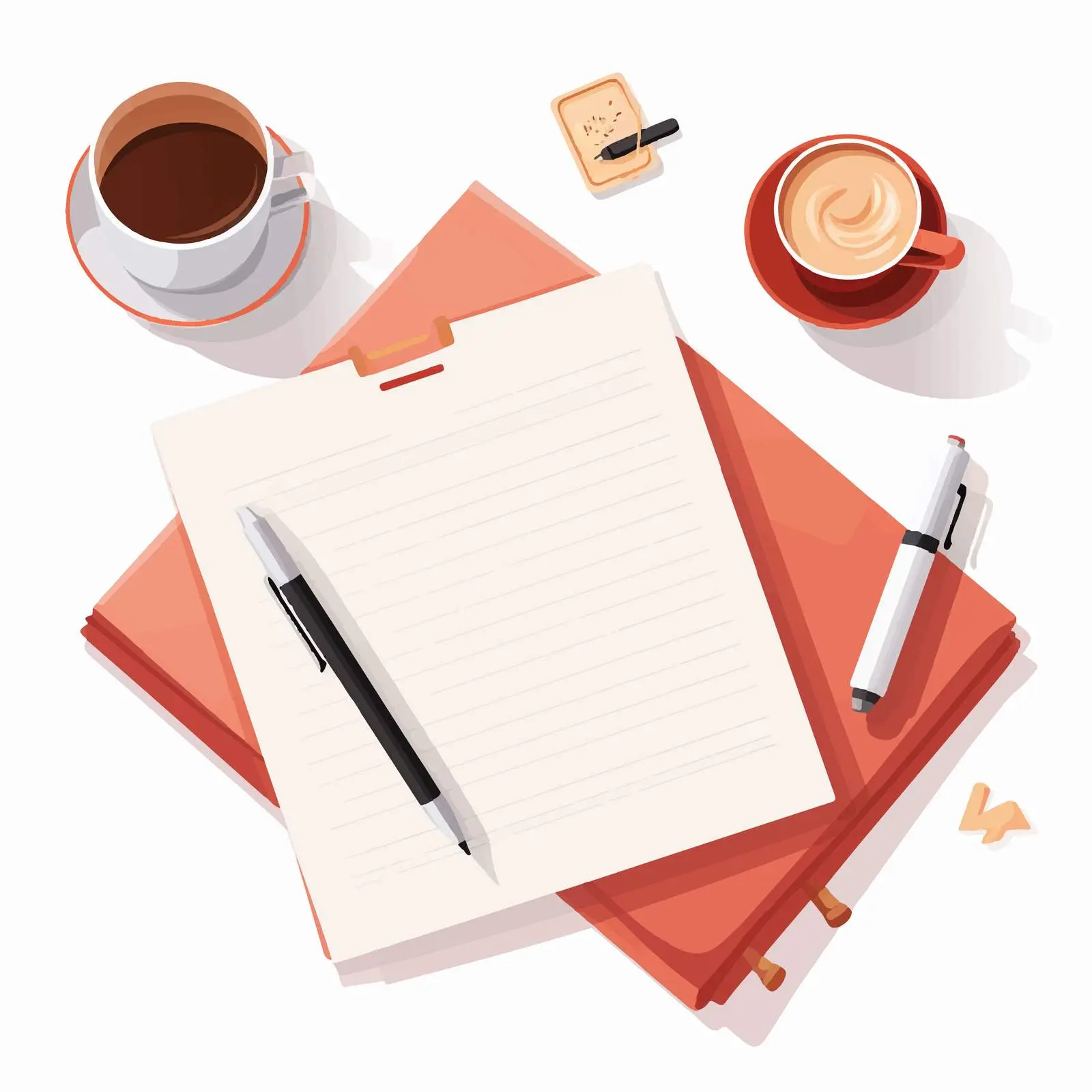 Written Text on Paper with Envelopes and Stamps — free download from Dotvec