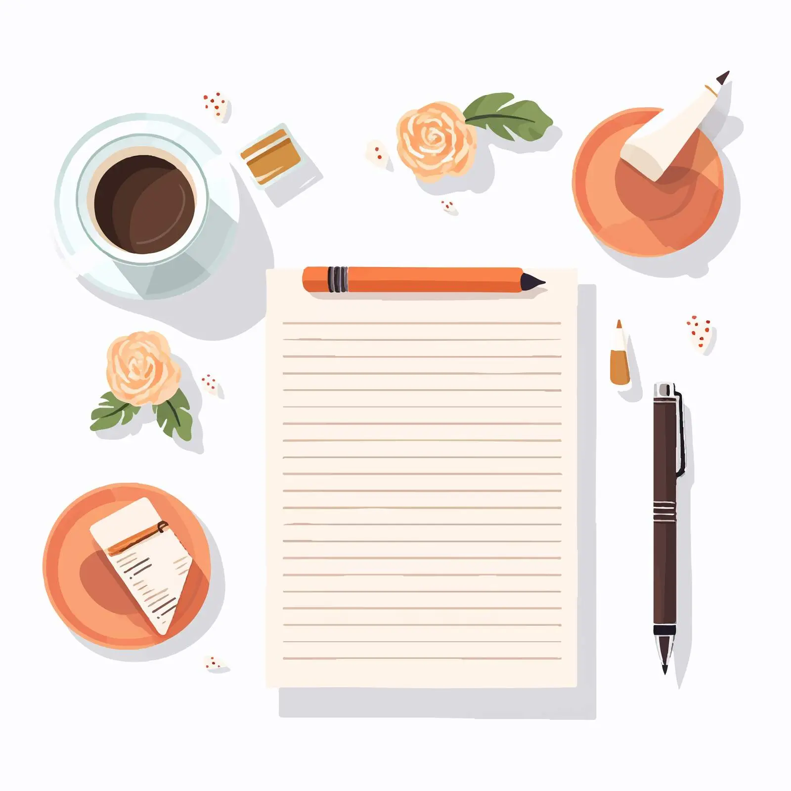 Vintage Paper Pages with Stamps and Text — free download from Dotvec