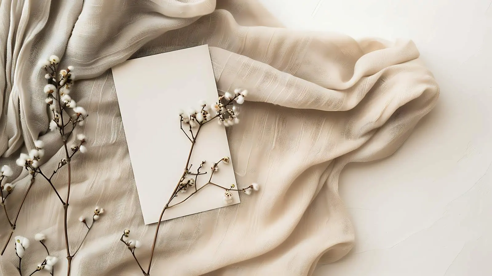 Blank Card for Branding and Invitations – free branding space image from Dotvec