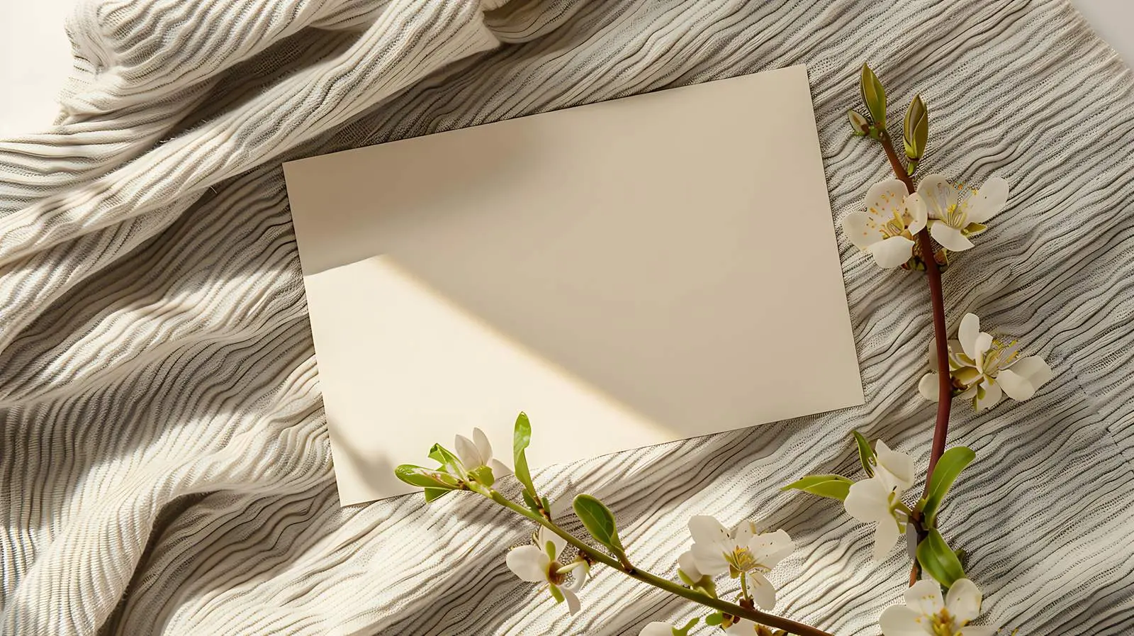 Blank Card for Branding and Invitations – free branding template image from Dotvec