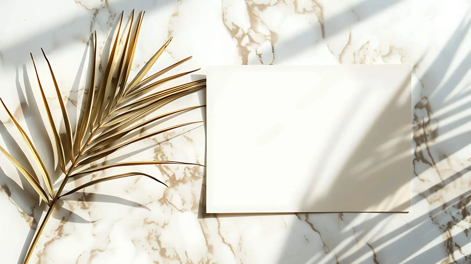 Blank Card Mockup with Dried Tropicals — free download from Dotvec