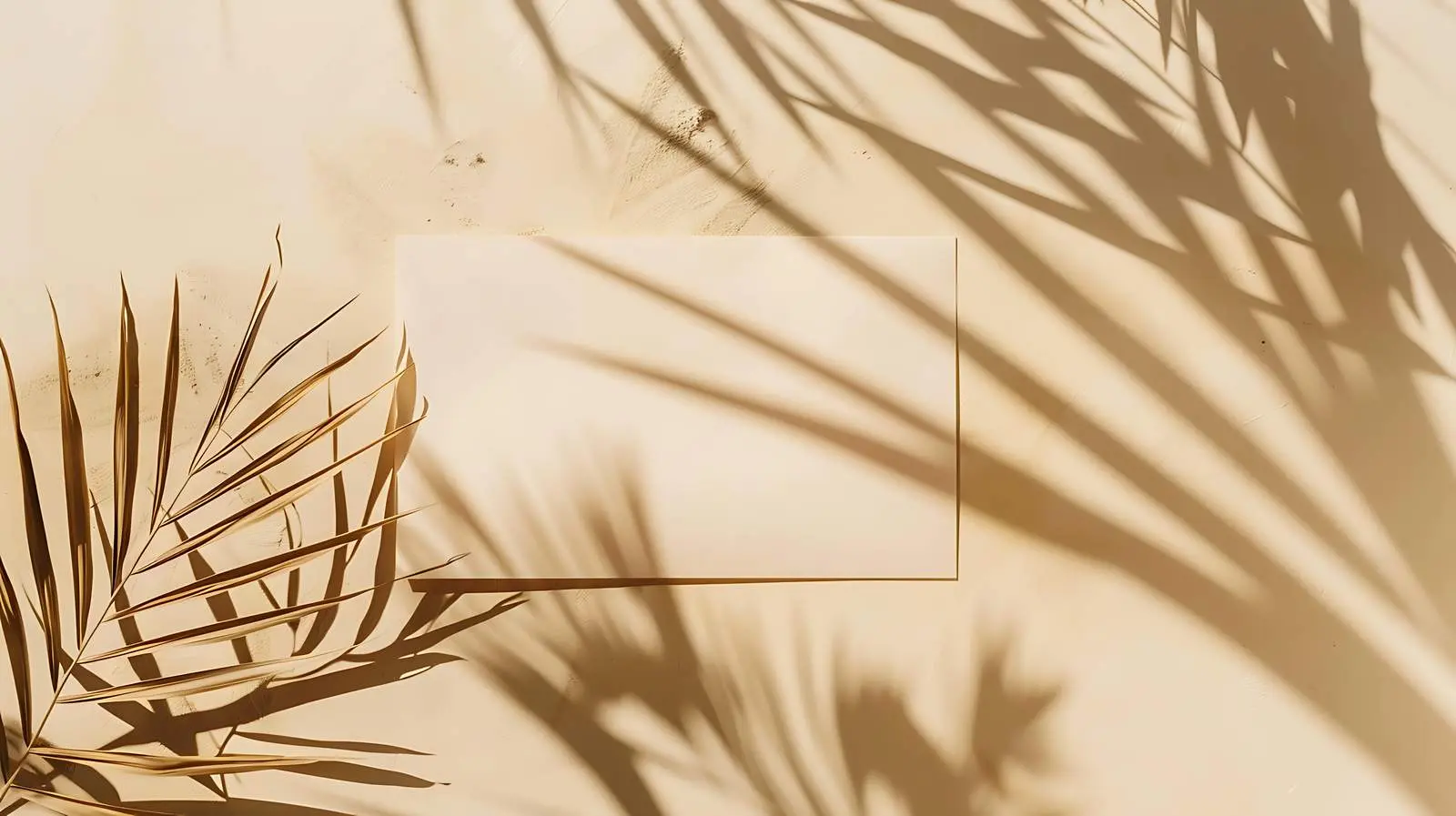 Blank Mockup Card with Dried Tropical Decor — free download from Dotvec