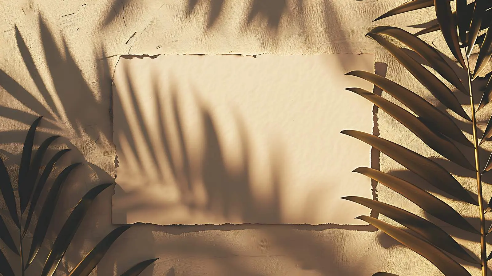 Blank Mockup Card with Dried Tropicals – free dry flora image from Dotvec