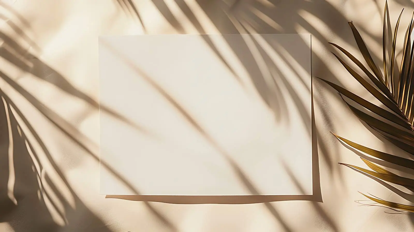 Blank Card Mockup with Dried Tropicals — free download from Dotvec