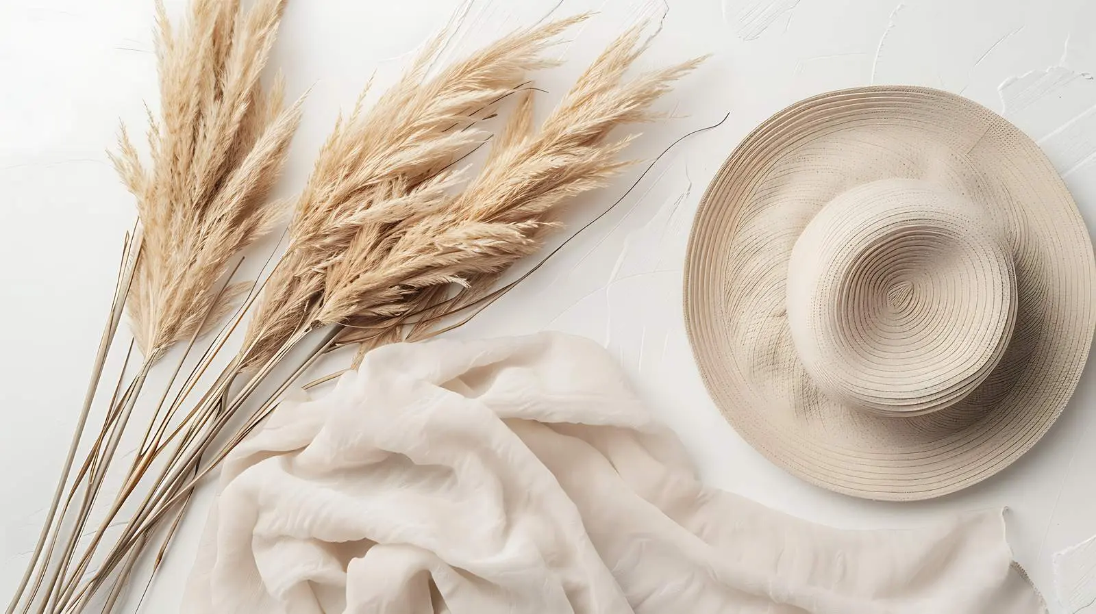 Mockup of Paper Sheet on Straw Hat Background — free download from Dotvec