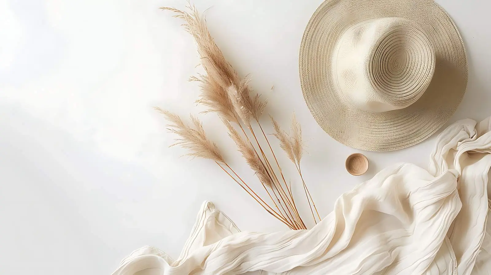 Paper Sheet Card Mockup with Straw Hat – free branding template image from Dotvec