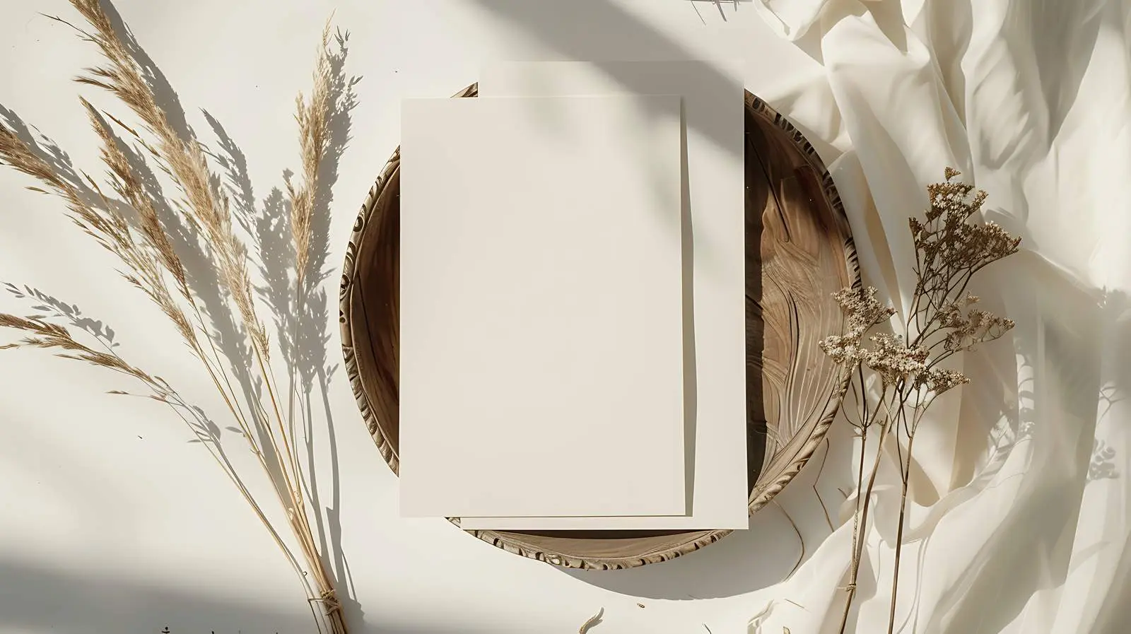 Blank Paper Sheet Cards for Branding Purposes – free branding space image from Dotvec