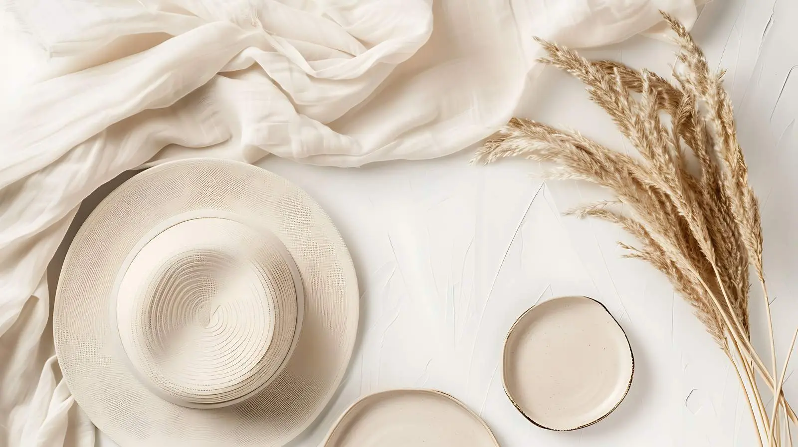 Mockup Paper Sheet Cards with Straw Hat Design — free download from Dotvec