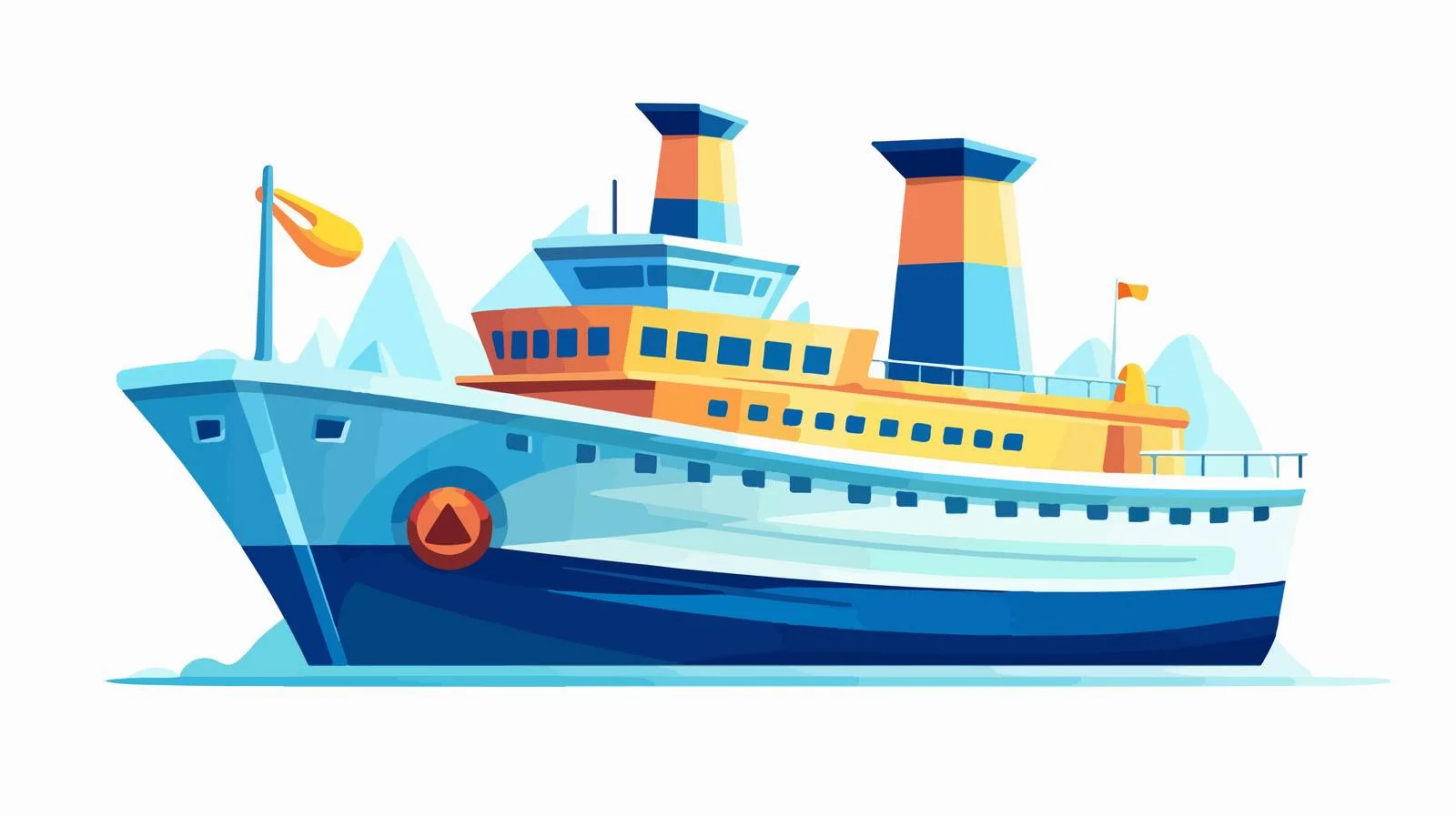 Paper Ship Flat Design Concept — free download from Dotvec