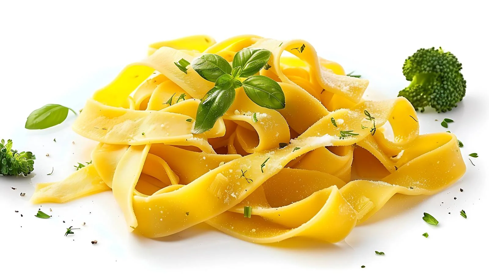 Creamy Four Cheese Sauce over Pappardelle — free download from Dotvec