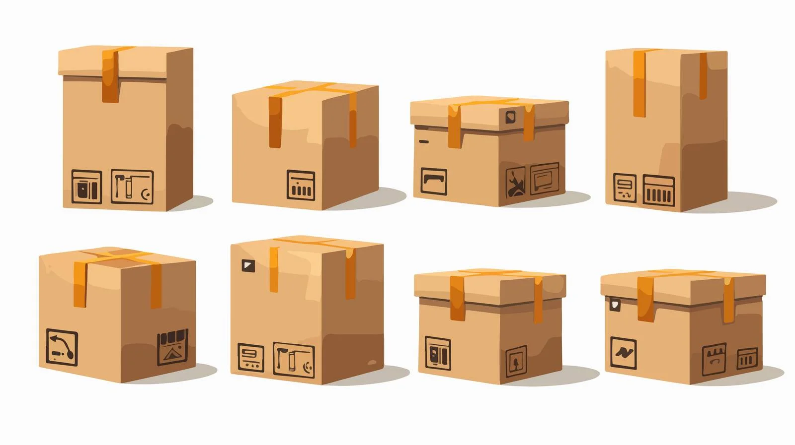 Online Parcel Delivery Boxes — free download from Dotvec