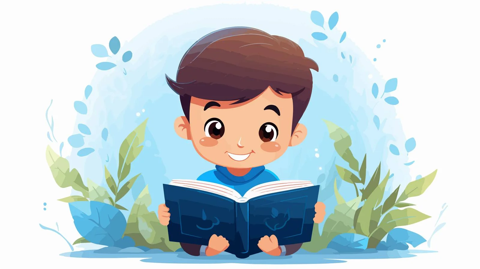 Joyful Parent Reading Book to Child — free download from Dotvec