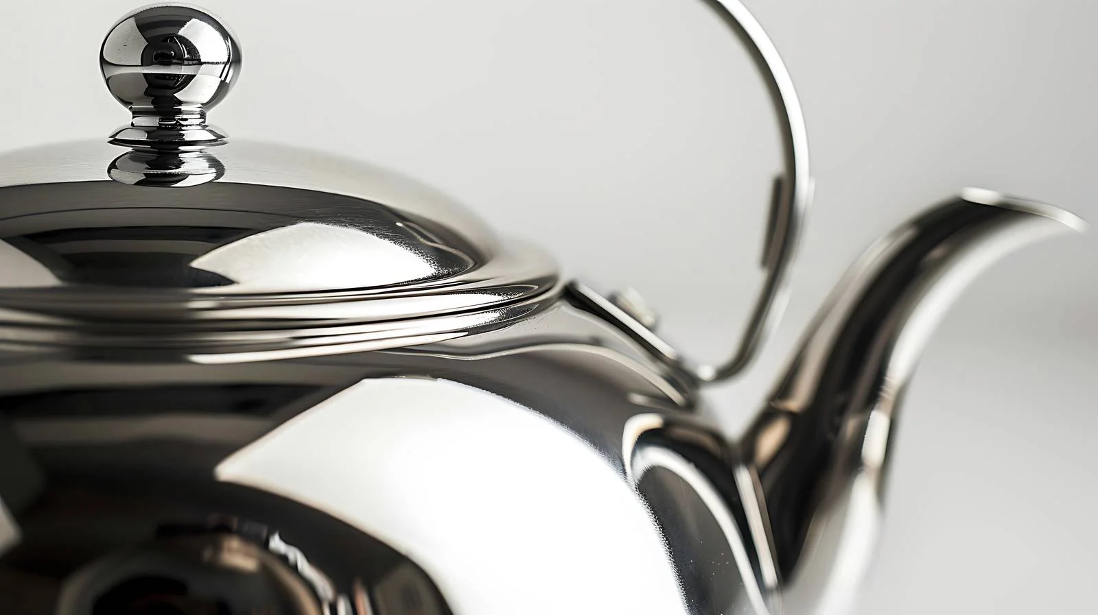 Detailed view of stainless steel teapot — free download from Dotvec