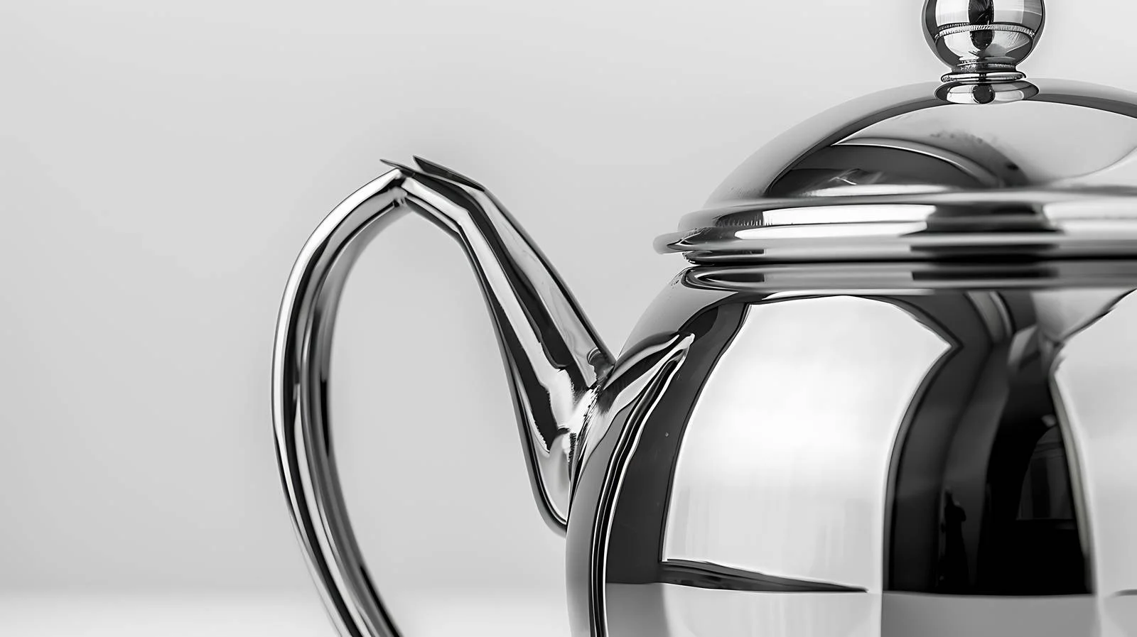 Detailed Close-Up of Stainless Steel Teapot — free download from Dotvec