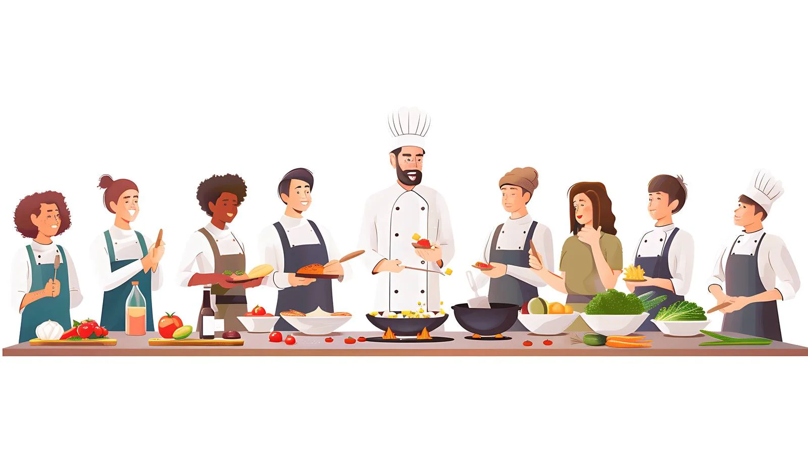 Interactive Cooking Class with Female Chef — free download from Dotvec