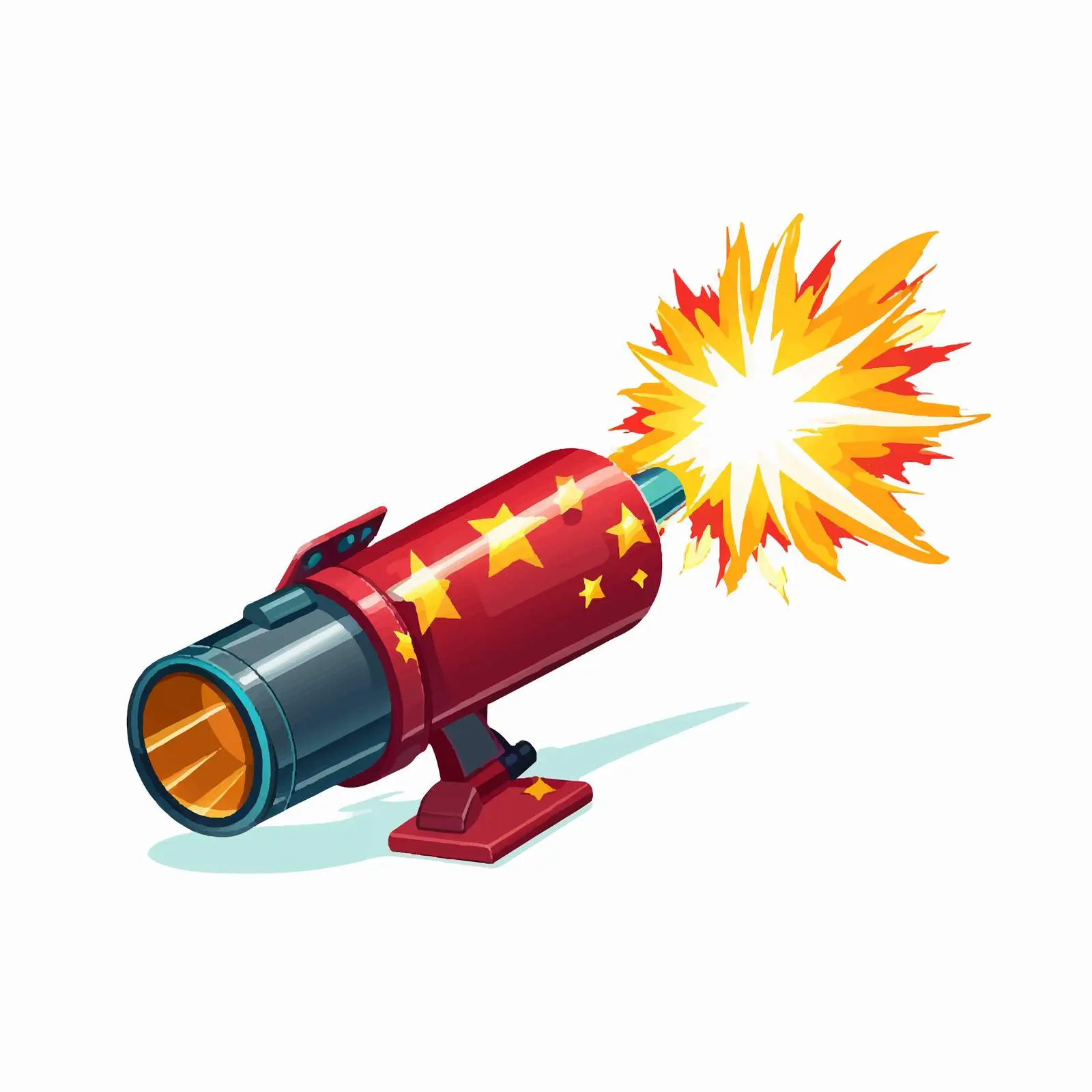 Party Cannon Cartoon Vector Clip Art — free download from Dotvec