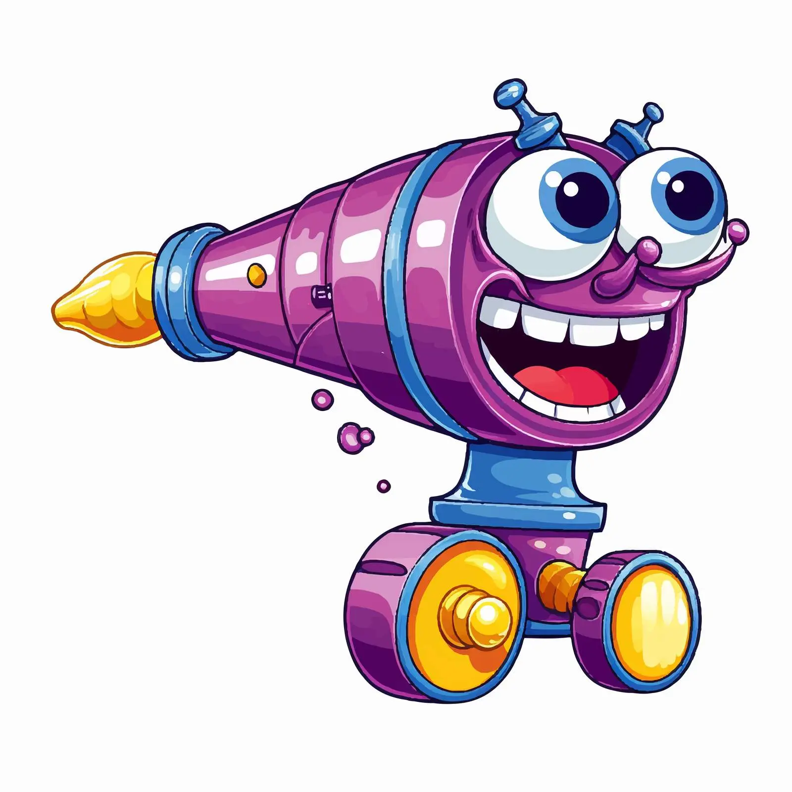 Colorful Party Cannon Cartoon Vector Illustration — free download from Dotvec