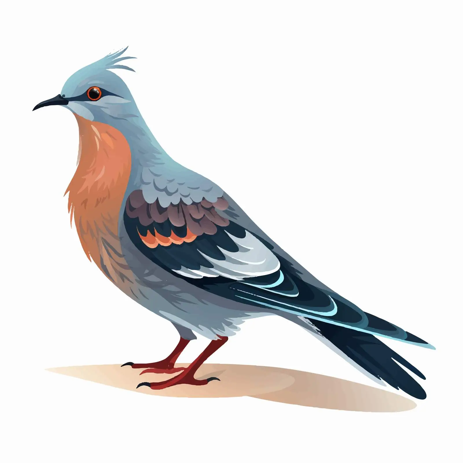Passenger Pigeon Extinct Vector Illustration — free download from Dotvec