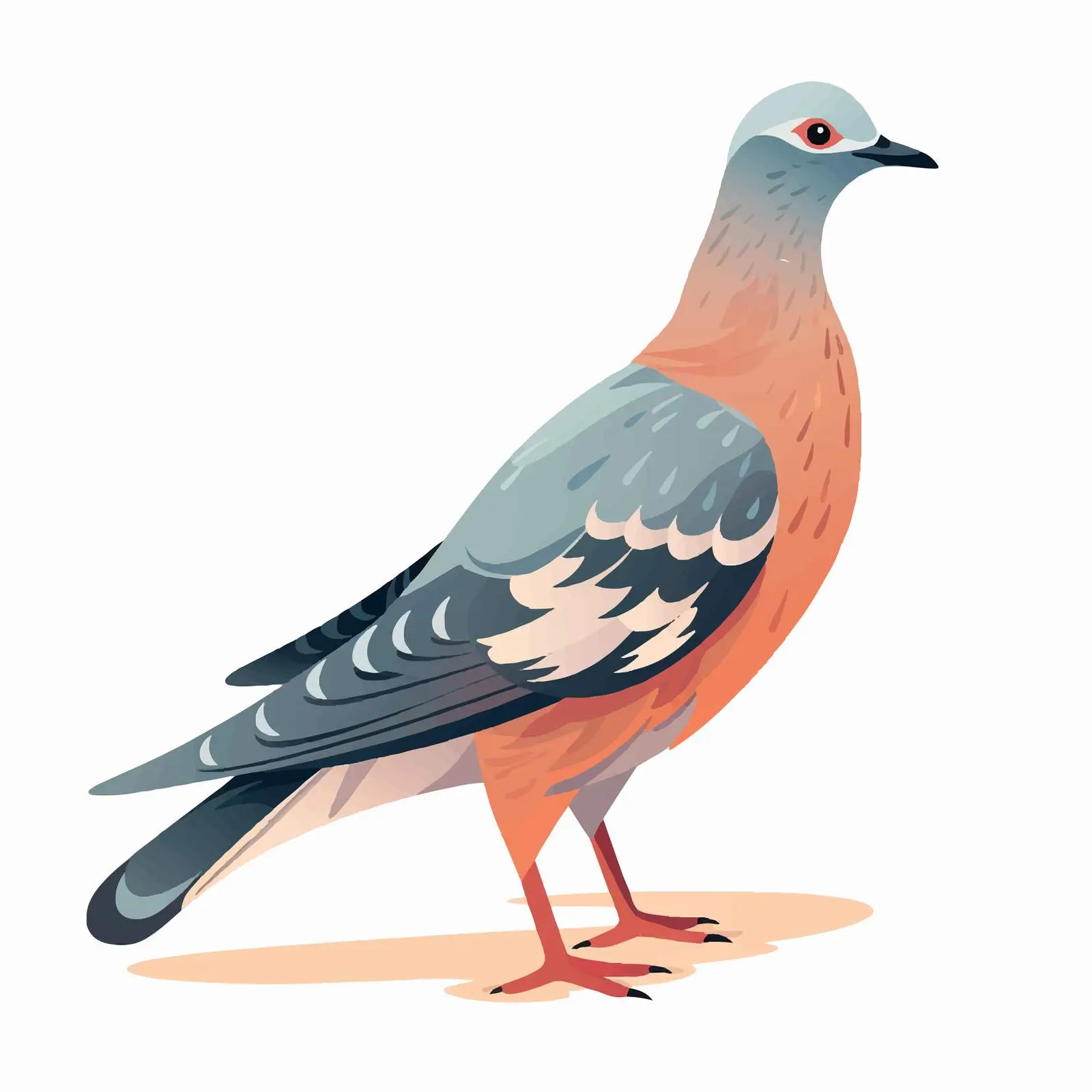 Passenger Pigeon Extinct Animal Vector Illustration — free download from Dotvec