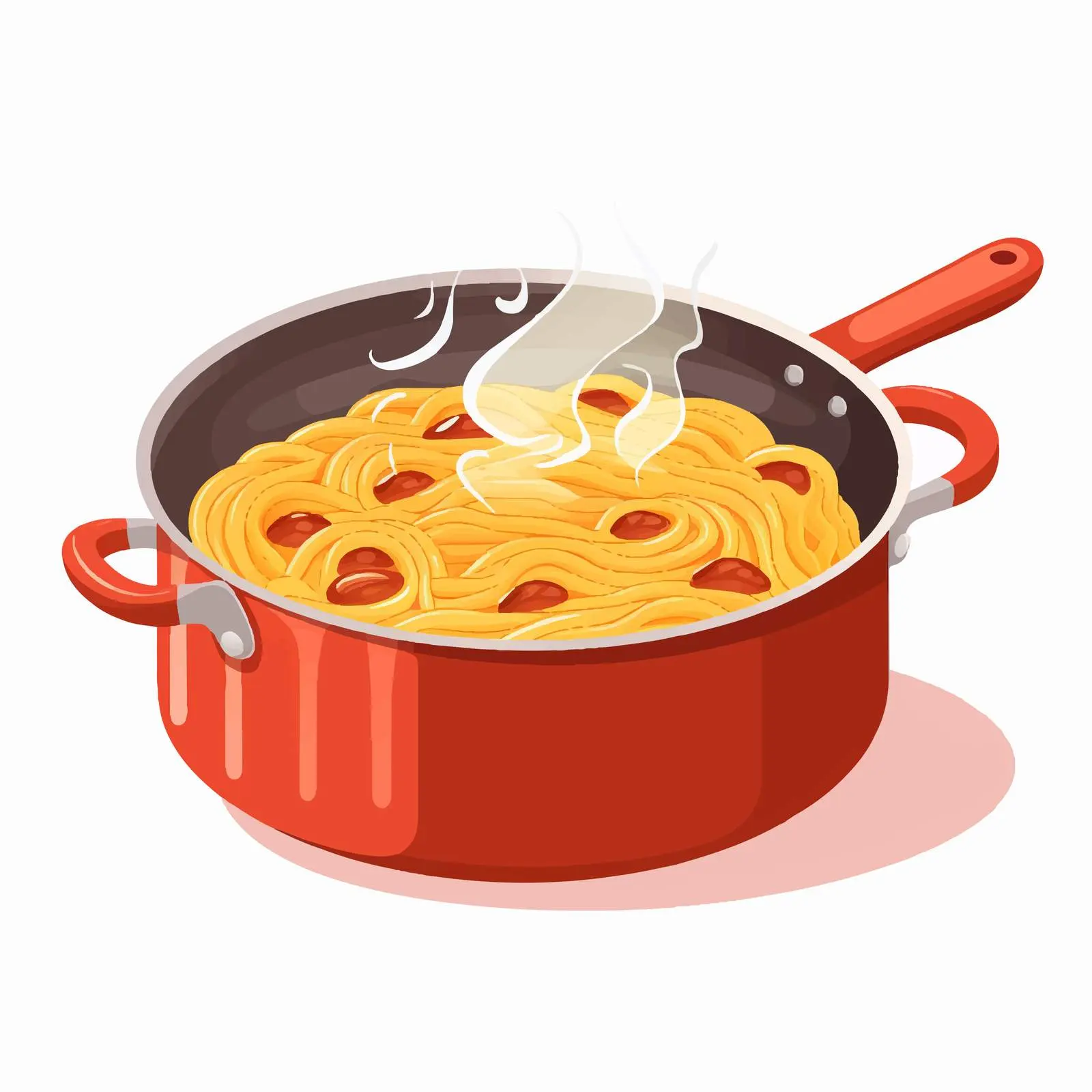 Boiling Water with Spaghetti in Pot — free download from Dotvec