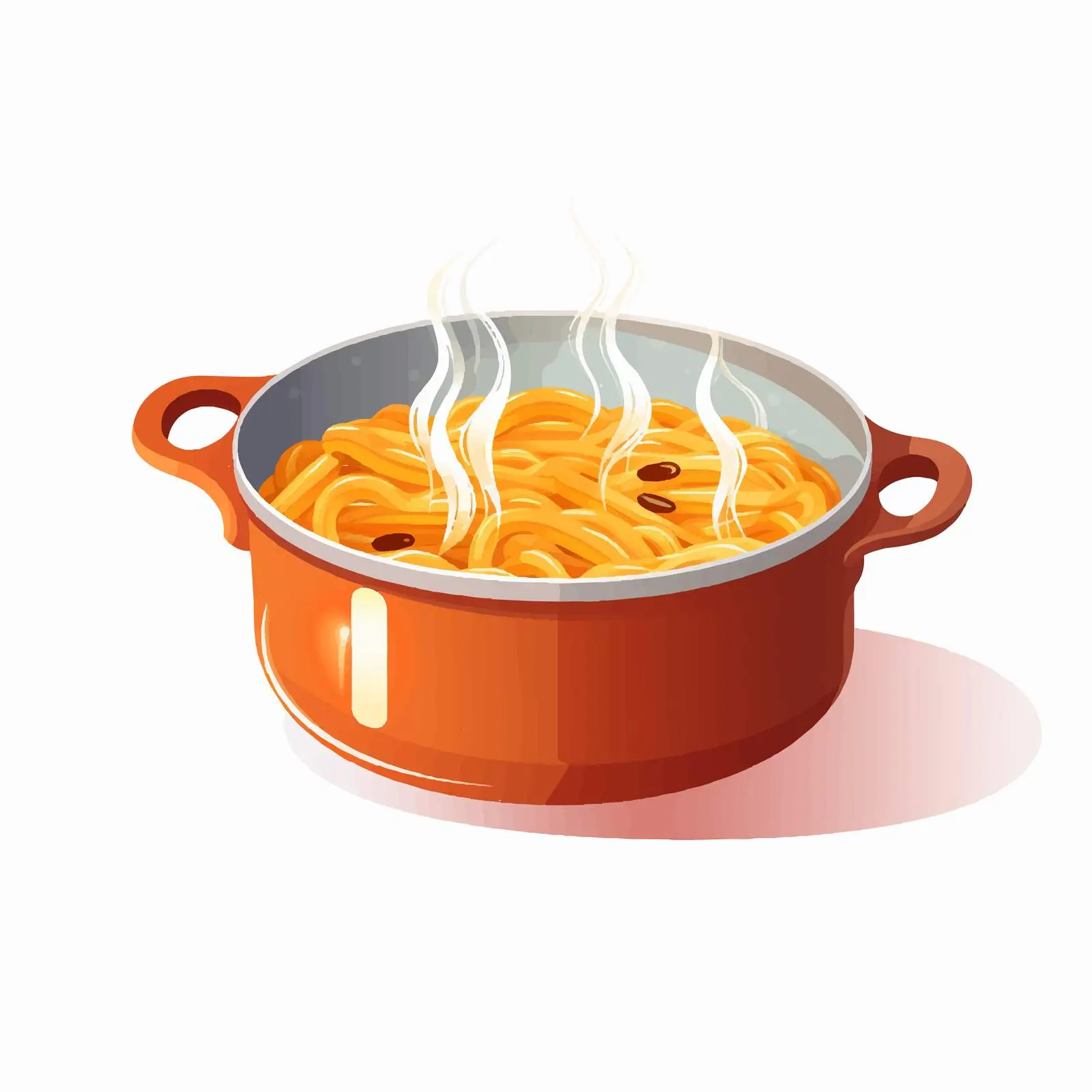 Boiling Italian Spaghetti in Pot with Water — free download from Dotvec