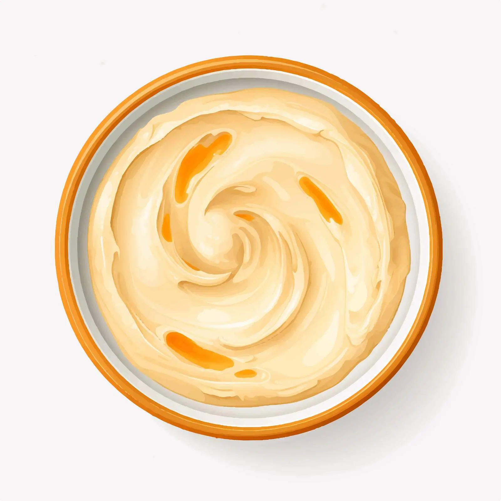 Top View Paste Vector Illustration on White Background — free download from Dotvec