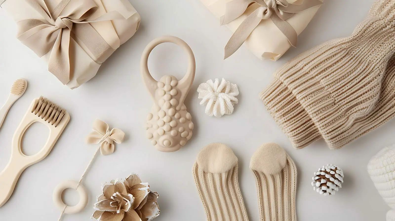 Cozy Scandinavian Newborn in Pastel Beige — free download from Dotvec