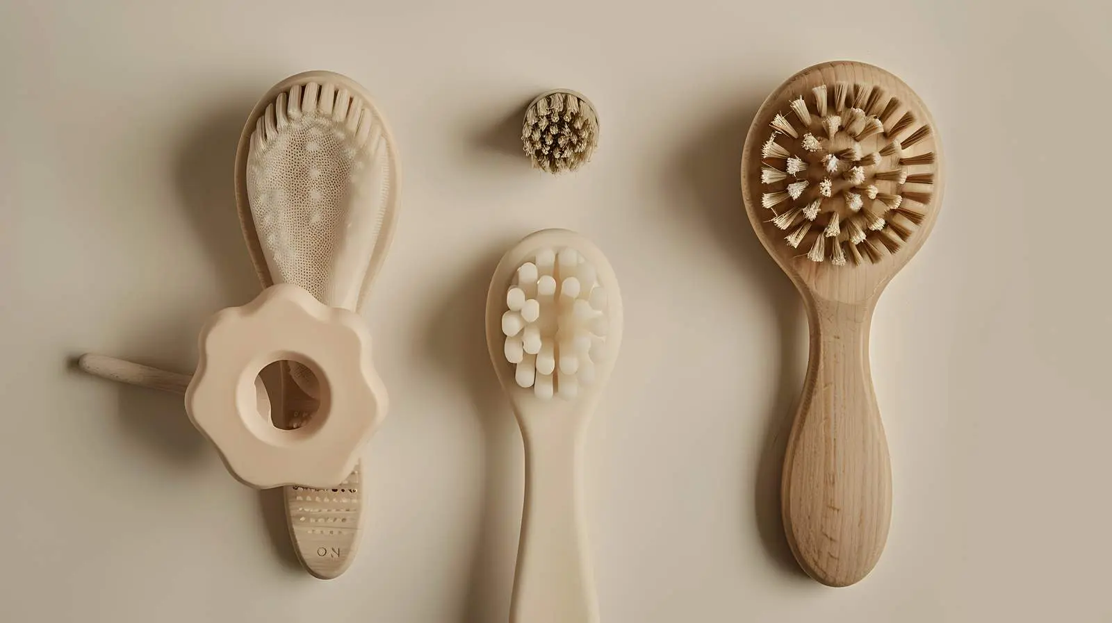 Stylish Pastel Beige Scandinavian Newborn Accessories — free download from Dotvec