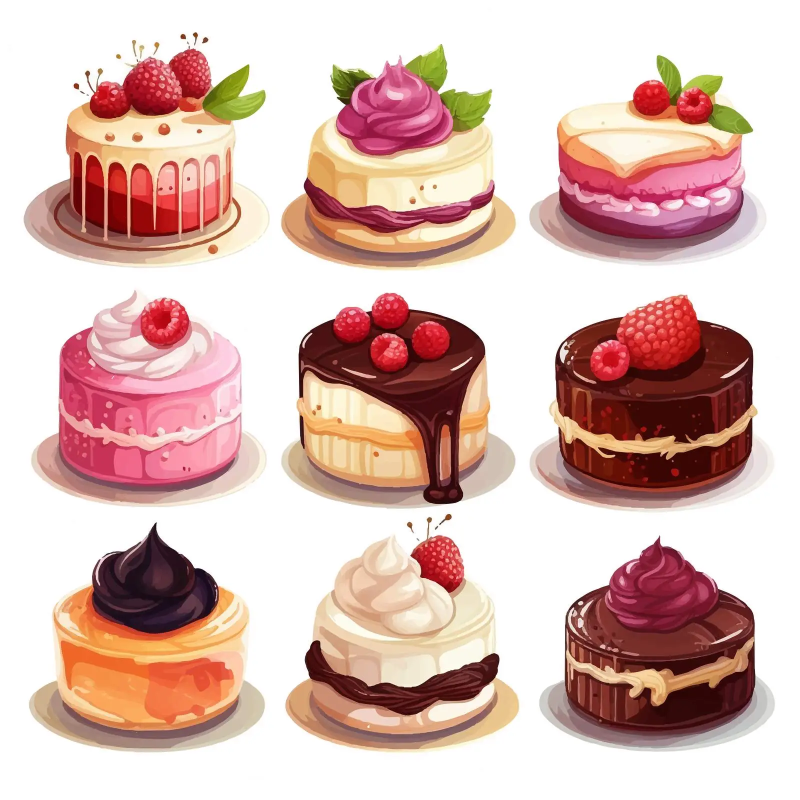 Decorative Cupcake with Flower Petals — free download from Dotvec