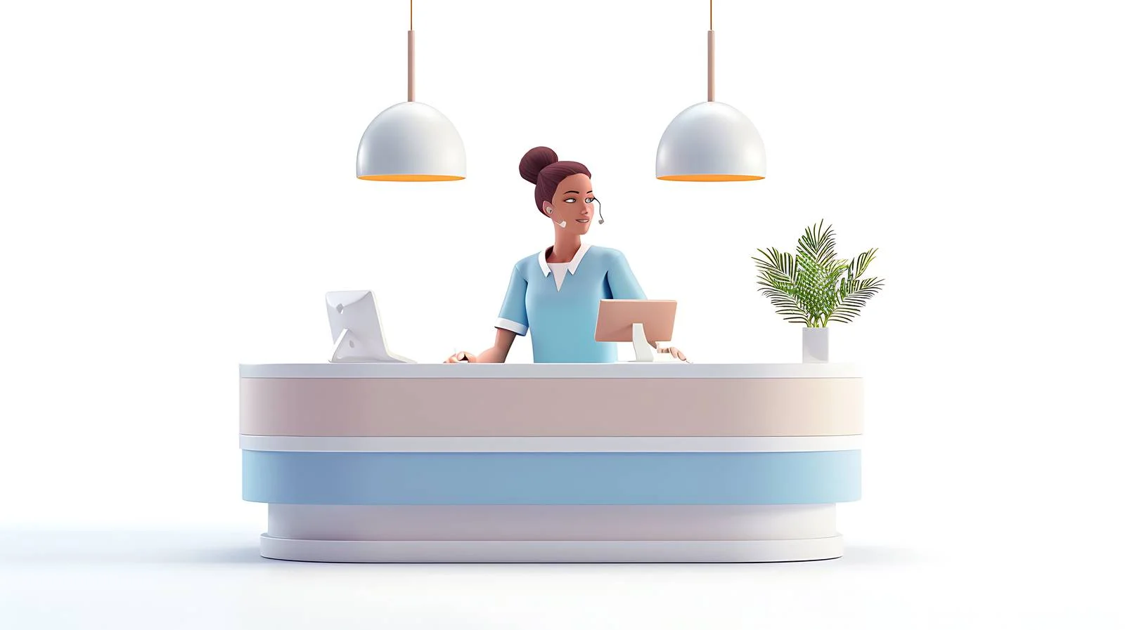 Dental Practice Patient Reception Desk Image — free download from Dotvec